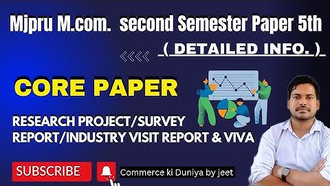 Mjpru M.com. Paper 5th  Syllabus as per NEP 2020 #mjpru #mcomsyllabus #examspecial #mjpru_updates