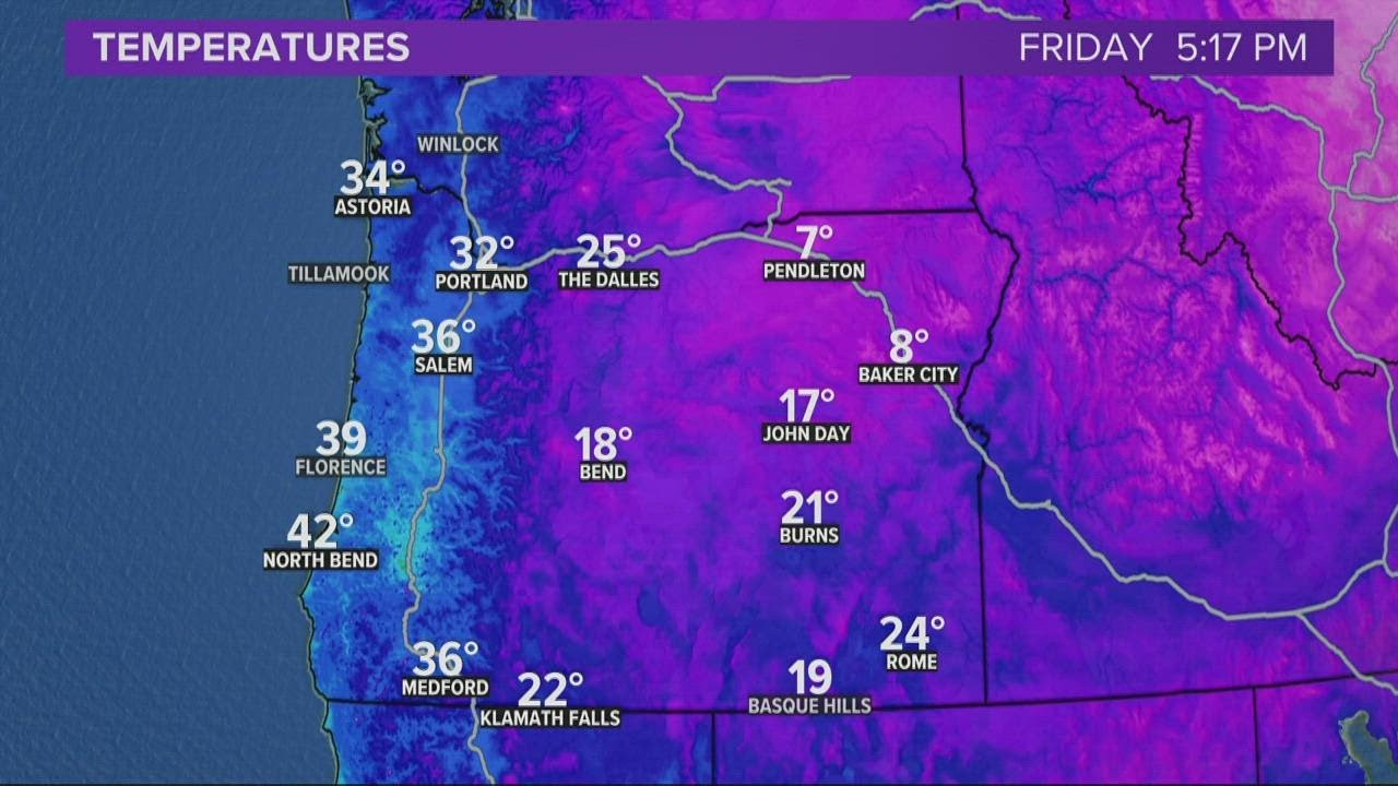 KGW Forecast: 5 p.m., Friday, Dec. 31, 2021
