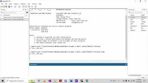 How to upload Excel data into STATA  17 software