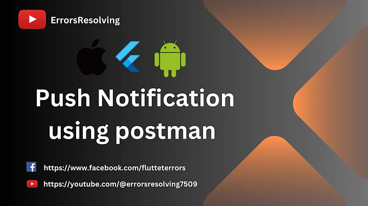 Send firebase push notification using postman || Test push notification flutter, iOS, android, react