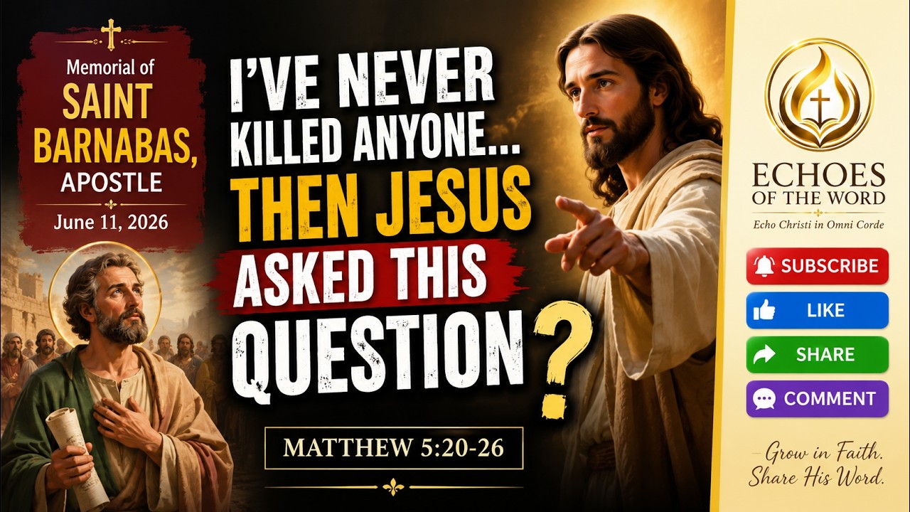 I've Never Killed Anyone... Then Jesus Asked This Question/CATHOLIC HOMILY/HOLY MASS