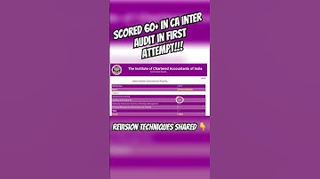 How I scored exemption in CA INTER AUDIT in first attempt😱| Strategy Revealed#cainter #cainteraudit