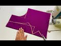 Easy Designer Blouse Back Neck Design Cutting And Stitching | Blouse Designs | Blouse Ki Design
