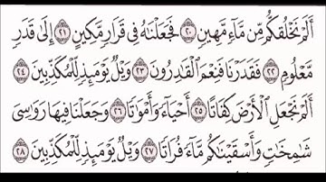 أَلَمْ نَخْلُقكُّم مِّن مَّاءٍ مَّهِينٍ من سورة المرسلات | أحمد فؤاد|