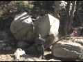 break splitting rock boulder millard canyon.creek