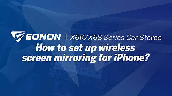 How to set up wireless screen mirroring for iPhone? | Eonon X6K/X6S Series Android 13 Car Stereo