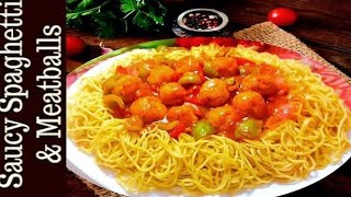 Spaghetti Recipe| Easy \& Incrediable Best Spaghetti and Meatballs| how to make Spaghetti \& meatballs