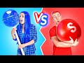 DESAFIO: VERMELHO VS. AZUL | Último a Parar de Comer! Monstros Mukbang por 24 Horas de 123 GO! BOYS