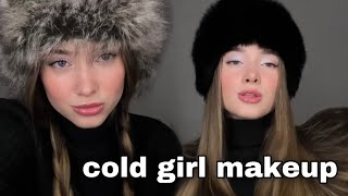 ❄️ пробую сделать макияж cold girl из тиктока 💋❄️