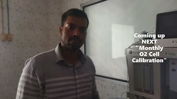 GE Datex Ohmeda 9100c NXT Anesthesia machine   Weekly O2 Cell calibration