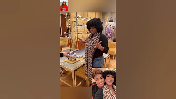Nollywood actress, Iyabo Ojo shows off her new hairstyle as she goes shopping. She looks elegant