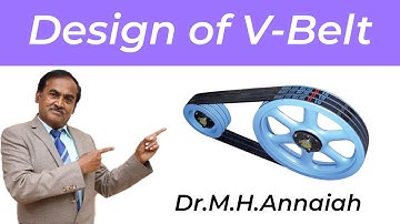 Design of V-belt ( or V-V belt)