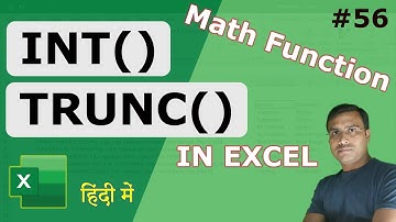 Excel INT & TRUNC Function | Round by removing Decimals | Excel Globe Tutorial #56