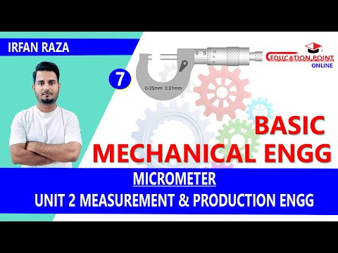 Micrometer  | Basic Mechanical Engineering RGPV B.Tech 1st