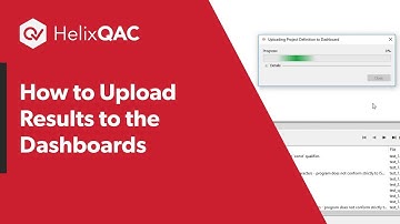 How to Upload Results to the Dashboards