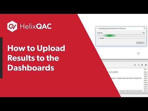 How to Upload Results to the Dashboards