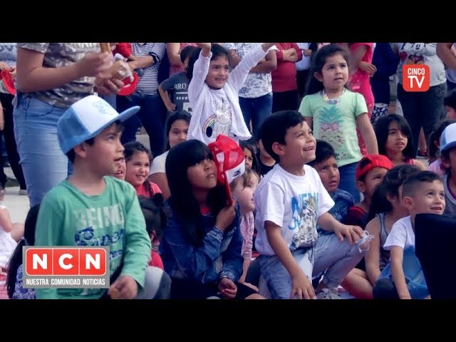 CINCO TV - Julio Zamora inauguró los juegos y nueva plazoleta del barrio Los Tábanos en Tigre norte