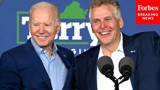 Biden Takes Victory Lap After First Six Months In Office, Makes Case For Terry McAuliffe