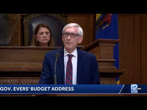 Wisconsin Gov. Tony Evers is delivering his budget address