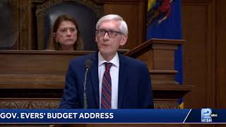 Wisconsin Gov. Tony Evers is delivering his budget address