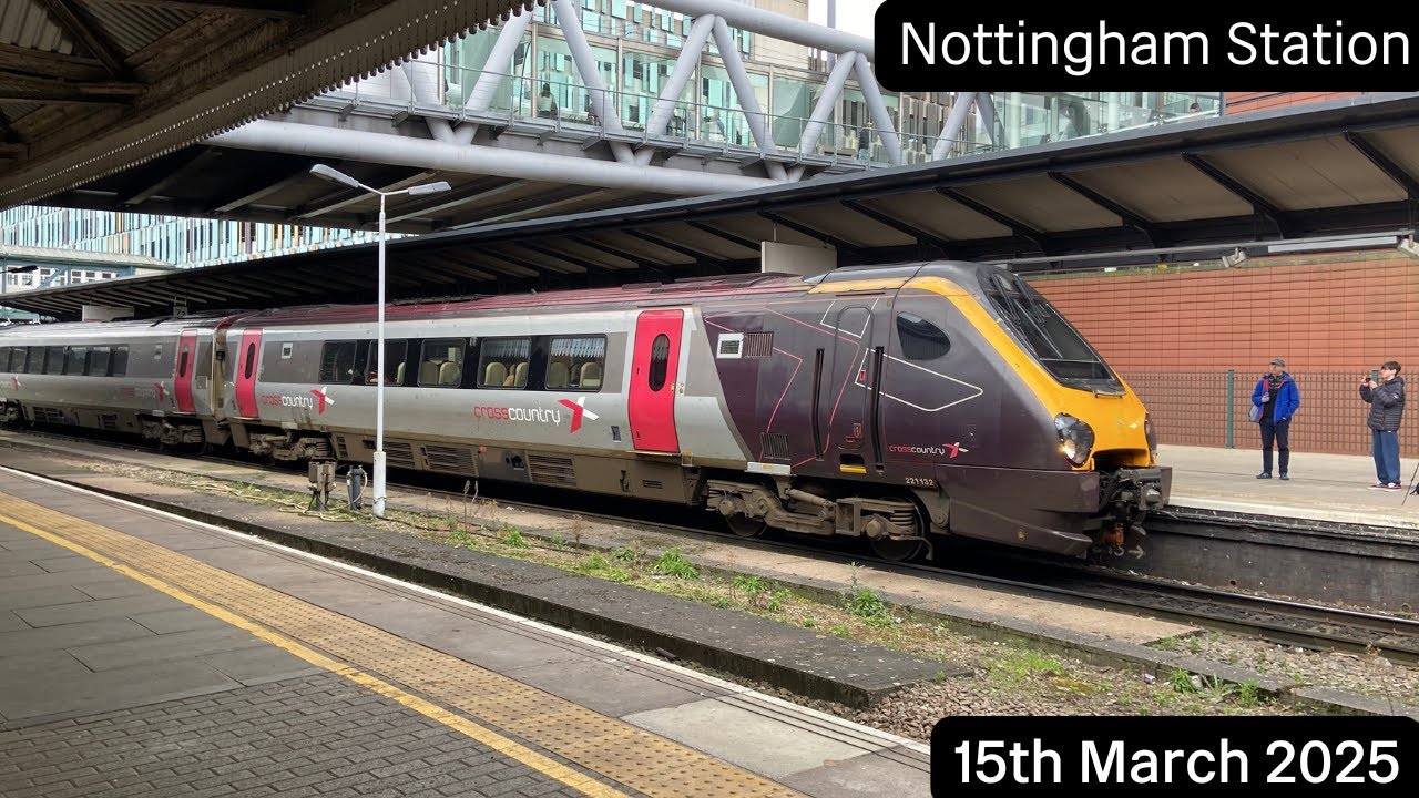 Trains at Nottingham Station (15/03/2025)