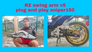 YAMAHA SNIPER 150 RZ V5 SWING ARM INSTALLATION PLUG AND PLAY. #rzswingarmv5 #diy #yamahaday2021 screenshot 2