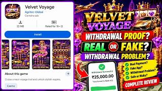 Velvet Voyage | Velvet Voyage withdrawal | Velvet Voyage real or fake |Velvet Voyage game withdrawal screenshot 1