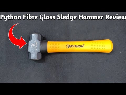 Python Fibre Glass Sledge Hammer Review||450gms. - YouTube