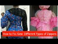 How to Fix / Sew Different Types of Zippers