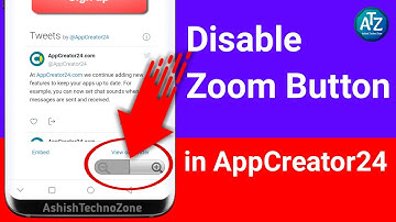 How to Disable Zoom Button in AppCreator24, zoom button ko disable kaise kare, appcreator24 tutorial