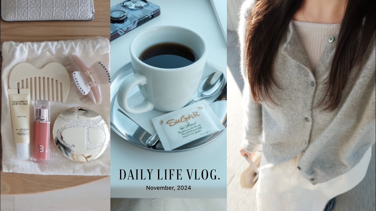 vlog. 最近の購入品(iHerb,POTETE)バッグの中身🪞休日,おうちごはん🥞社会人の日常☺︎