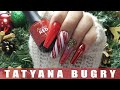 BEAUTIFUL New Years Nails w/ Madam Glam Products  | Red Nails, Chrome Nails, Ballerina Form