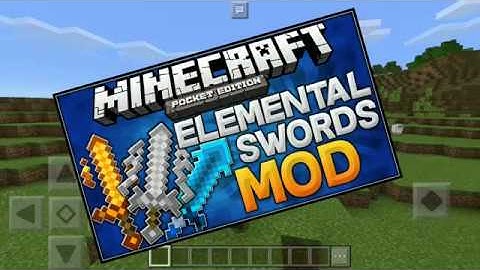 MCPE Mods - Elemental Sword Mod
