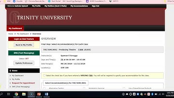 Requesting Academic Accommodations in SAS Link
