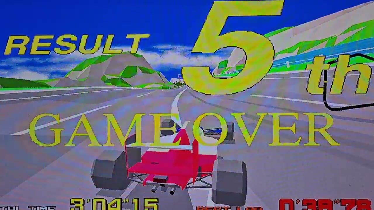 VIRTUA RACING: game over compilation!