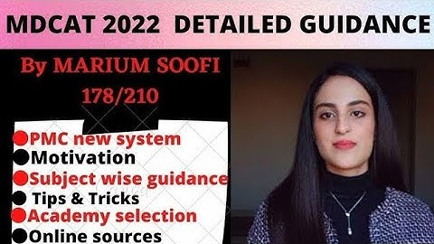 MDCAT 2025 | Complete GUIDE & Tips by Dr Marium @drhamzaashraf