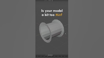The solidify modifier might be useful for flat objects! #blendertutorial #blender3d #3dtutorial