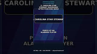 S. Carolina star Stewart suspended after punching Bama player