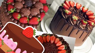 ✓✓افكار لتزين الكيك بالفراولة 🍓🍓//🍓🍓Ideas to decorate the cake with strawberry