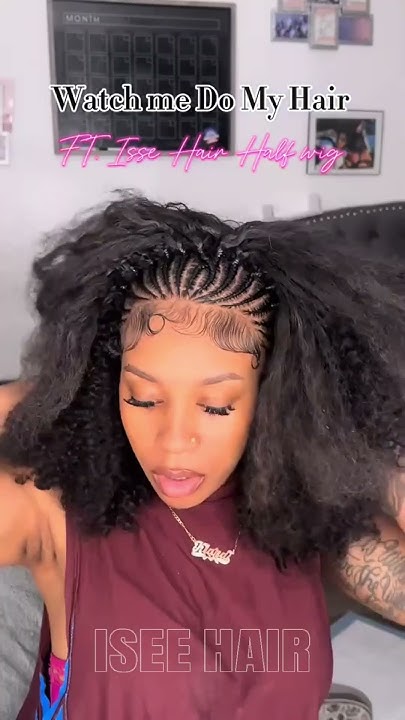  Half Wig Transformation with Front Braids | Easy & Cute Summer ...