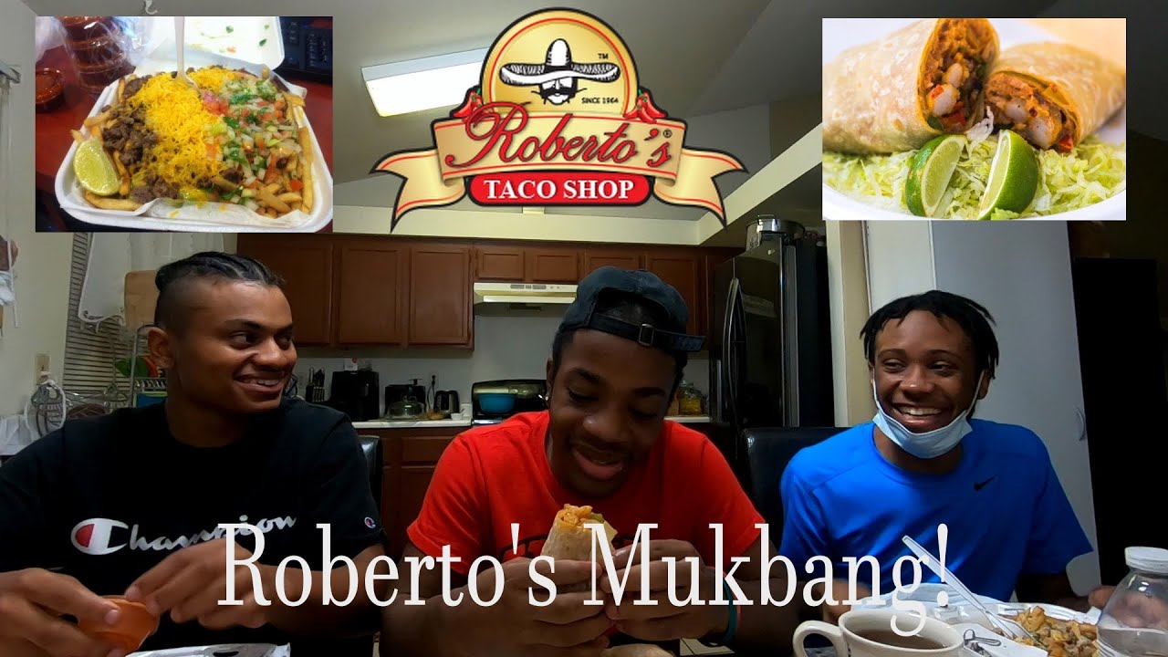 Roberto's Mukbang! (Carne Asada Fries, Shrimp Burrito) YouTube