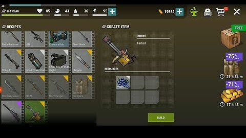 Dark Days Zombie Survival (Tutorial): Hack the game to enable crafting best weapons (without root)