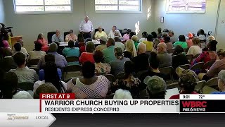 Residents express concern as Warrior church buys up properties