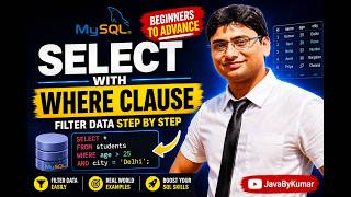 MySQL SELECT With WHERE Clause Tutorial | Filter Data Step by Step |Beginner to Advanced