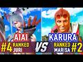 SF6 🤜 AIAI (#4 Ranked Juri) vs KARURA (#2 Ranked Marisa) 🤛 SF6 High Level Gameplay