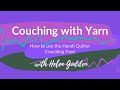 Couching with yarn | Free quilting tutorial