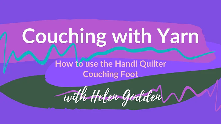 Couching with yarn | Free quilting tutorial
