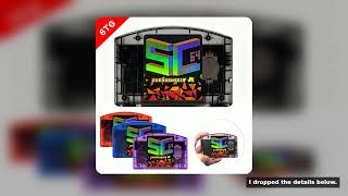 SC64 Open Source FlashCard N64 5000 in 1 Game Cartridge For Nintendo 64 Video Game Console Compatibi