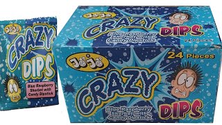 Crazy Dips Blue Raspberry Sherbet With Candy Dipstick