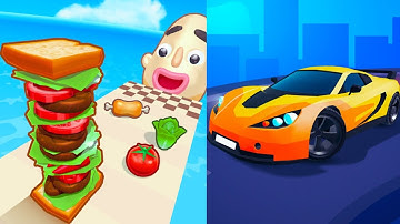 Sandwich Runner VS Race Master 3D🌻🍯🐝💛Walkthrough Max Gameplay CV2343